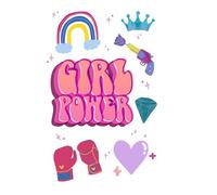 White girl power weekly planner with monthly gratitude prompts