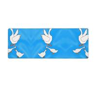 White Goose House Tapis de souris pour clavier (30,5 x 80 cm), convient pour ordinateur, console, bureau, jeu, étude, tapis de souris extra large