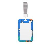 White Goose Spread its Wings Imprimer Card Badge Holder Double Face Coulissante Design, Capable de numériser le film transparent