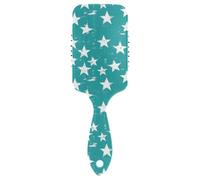 White Green Star Brosse à cheveux douce pour cuir chevelu fin Conçu pour les cheveux fins avec poignée ergonomique pour les cepillos para cabello