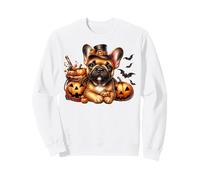 White Halloween French Bulldog Must Haves for Girls Frenchie Sweatshirt