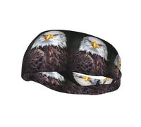 White Head Eagle Bandeau de sport élégant anti-transpiration, parfait pour les hommes et les femmes, le fitness, la course et le yoga.