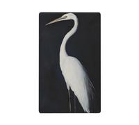 White Heron Plaque murale vierge pour interrupteur décoratif 1 gang pour cuisine, salle de bain, taille 11,4 x 7 cm