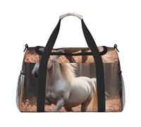 White Horse Meadow Sac de voyage imperméable compact pour le sport, la gym et le w nd pour homme et femme