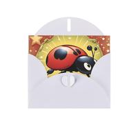 White HYTTER Carte de vœux Motif coccinelle Sept étoiles pour Noël, anniversaires et anniversaires