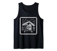 White Ink Warli: Home Sweet Home Débardeur