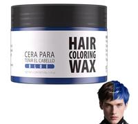 White Instant Hair Cream Mud - Coloration temporaire - Cire coiffante naturelle - Unisexe - Pour fête, cosplay - Bleu
