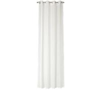 (White) - Joop NOLA I Eyelet Curtain 140 x 250 cm Plain Monochrome I Cornflower White