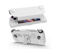 (White)Kickstand Case for Asus Rog Ally Console, Rugged Full Protective Case with Detachable Front Shell for Rog Ally Handheld Console