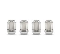 White Knight 1906ST-4 Lot de 4 écrous de roue en acier inoxydable chromé M12 x 1,25