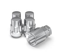 White Knight 40600S Lot de 4 verrous de Roue à Gland Finition chromée 12 mm x 1,25 mm