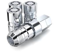 White Knight MG40910SLAM Lot de 4 serrures de Roue chromées M14 x 1,50 Filetage (4,2 cm L)