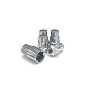 White Knight Wheel Accessories 40900S M12 x 1,50 Acorn Lot de verrous de roue Chromé 14 mm x 1,50 mm