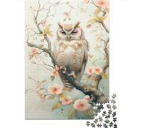 White La Chouette Puzzles 1000 Pièces pour Adultes,matériaux Recyclables De Qualité Supérieure Et Puzzle d'impression Haute Définition, Jeu en Famille,Cadeaux pour Amis. 1000pcs (75x50cm)