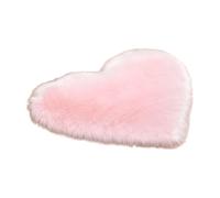 White Label Tapis d’amour effet laine blanc, 70 x 80 cm
