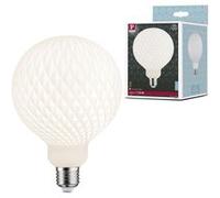 Paulmann 29077 White Lampion Edition Filament LED Globe G125 230V E27 4,3W 400lm gradable 125 mm Blanc Verre 3000K