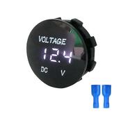 (White Light)Mini Round Waterproof Motorboat And Ship Motorcycle DC 5V-48V LED Panel Digital