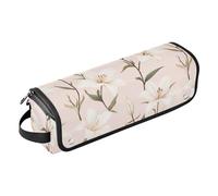 White Lily Blush Sac de voyage pour outils de cheveux chauds avec coussinet résistant à la chaleur, étui de transport portable pour outils chauds, fer à friser, fers plats, volumateur de cheveux
