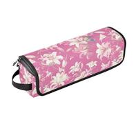 White Lily Étui de voyage 2 en 1 pour fer à friser avec tapis de fer à repasser - Étui de transport portable pour fer à lisser, fer à friser - Essentiels de voyage portables