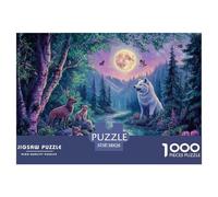 White Loup1000 Pièces PuzzleAnimaux pour Adultes De Jeu pour Adultes Premium avec Défis Paysagedes QuatreSaisons 38x26cm/1000pcs