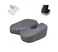 (white)Memory Foam Seat Cushion Coccyx Supports Orthopedic Pillow Office Home Chair Pad