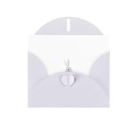 White MJHKXLJ Carte de vœux Motif petit lapin gris jouant de la flûte Imprimé nacré Enveloppe incluse Parfait pour Noël, anniversaires, Saint-Valentin, mariages et plus encore