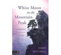 White Moon on the Mountain Peak