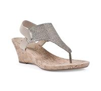 WHITE MOUNTAIN Femme All Good Sandale cale, Ltgold Glitter, 39 EU