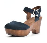 WHITE MOUNTAIN Femme Casey Sabot, Daim Bleu Marine, 38.5 EU