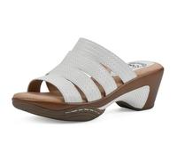 WHITE MOUNTAIN Femme Valora Sandale cale, Blanc tissé, 39 EU