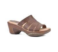 WHITE MOUNTAIN Femme Valora Sandale cale, Marron tissé, 40 EU