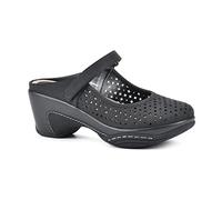 WHITE MOUNTAIN Femme Vinto Sabot, Noir Daim Lisse, 39.5 EU