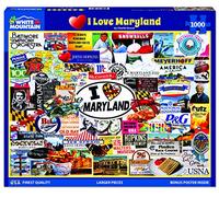 White Mountain - I Love Maryland, puzzle de 1000 pièces, puzzle publicitaire vintage
