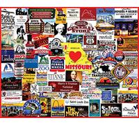White Mountain - I Love Missouri Puzzle, 1000 Pièce Puzzle, Passerelle Arch, Kansas City Zoo