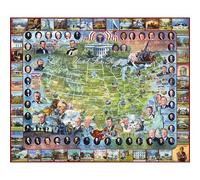 White Mountain Puzzles American History Collection Jigsaw Puzzle 1000 pièces 24" X 30-Unis déclare présidents