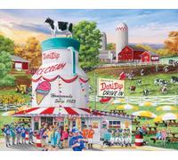 White Mountain Puzzles Dairy Bar Puzzle 1000 pièces, 1 EA