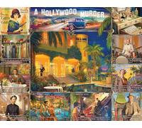 White Mountain Puzzles Hollywood Murder Mystery 1000 Piece Jigsaw Fun Collage Puzzle