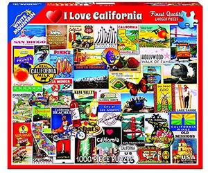 White Mountain Puzzles I Love California - 1000 Piece Jigsaw Puzzle by White Mountain Puzzles