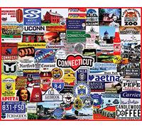 White Mountain Puzzles I Love Connecticut, 1000 Pièce Puzzle