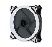 (White)Mute RGB LED Light Cooling Fan Heat Dissipation Heatsink for Computer PC Case