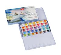 White Nights Coffret Aquarelles (35 godets - Boite métale palette)