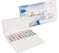 White Nights aquarelles d'artiste Russes en Set, 36 Couleurs en Godets Entiers dans Une boîte en Plastique, Haute Brillance et luminosité