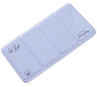 White Nights boîte à aquarelle russe en métal robuste, série Fashion en bleu clair, pour 35 écuelles entières, avec 4 zones de mélange