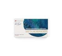 White Nights Nevskaya Palitra Granulation Metamorphoses Aquarelle Collection de peintures professionnelles de qualité artistique 12 godets complets dans une boîte en carton Couleurs vives résistantes