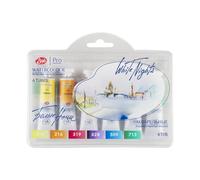 WHITE NIGHTS Nevskaya Palitra Lot de 6 tubes de 10 ml d'aquarelles extra fines de qualité professionnelle en plastique Correx