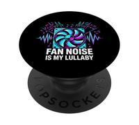 White Noise Lover Fan Noise is My Lullaby PopSockets PopGrip Adhésif
