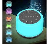 White Noise Machine,Portable White Noise Sleep Device,7 Colors Night Light And 24 Soothing Sleep Sounds Usb Rechargeable Sleep Machine With 3 Timer Functions