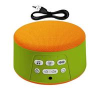 White Noise Machine, Sound Sleep Device, 4.65x4.65x2.2 Inches Portable Electronic Gadget, Rechargeable Soothing Tool with Auto Off Timer for Adults Baby Kids Meditation and Routine