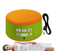 White Noise Machine, White Sound, 4.65x4.65x2.2 inches Rechargeable Sleep Aid Gadget with Auto-Off Timer, Soothing Device for Adults Babies Kids Meditation Travel Relaxation