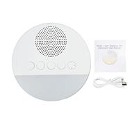 White Noise Sound Machine 20 Sounds Round Sound Maker avec Veilleuse pour Enfants Adultes Sommeil Baby Tactile Training Toys Soothing Toys